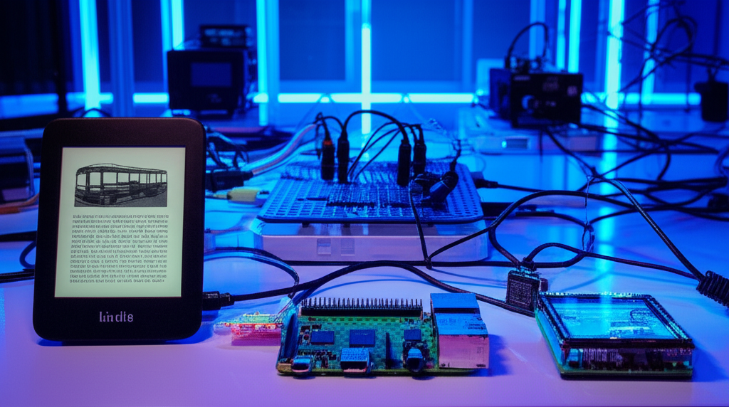 Kindle Hacker Transforma Leitor de E-books em Painel de Ônibus Inteligente