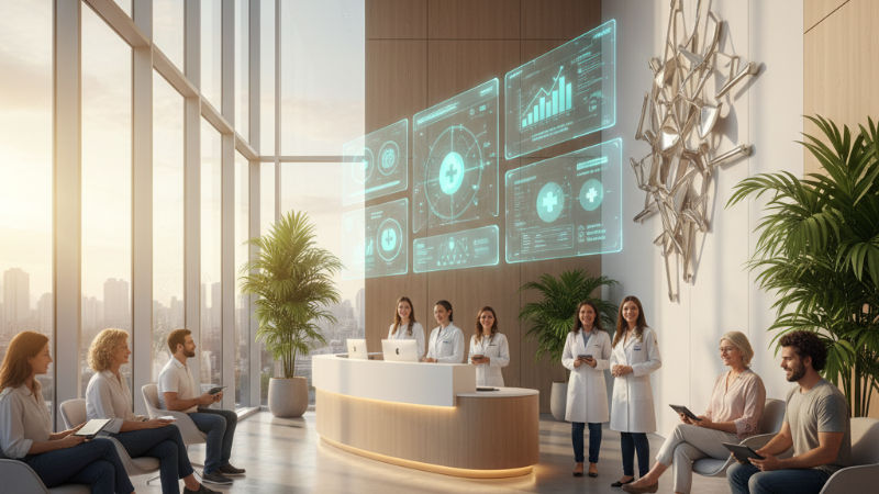 Pacientes Novos Todos os Meses e Faturamento em Alta