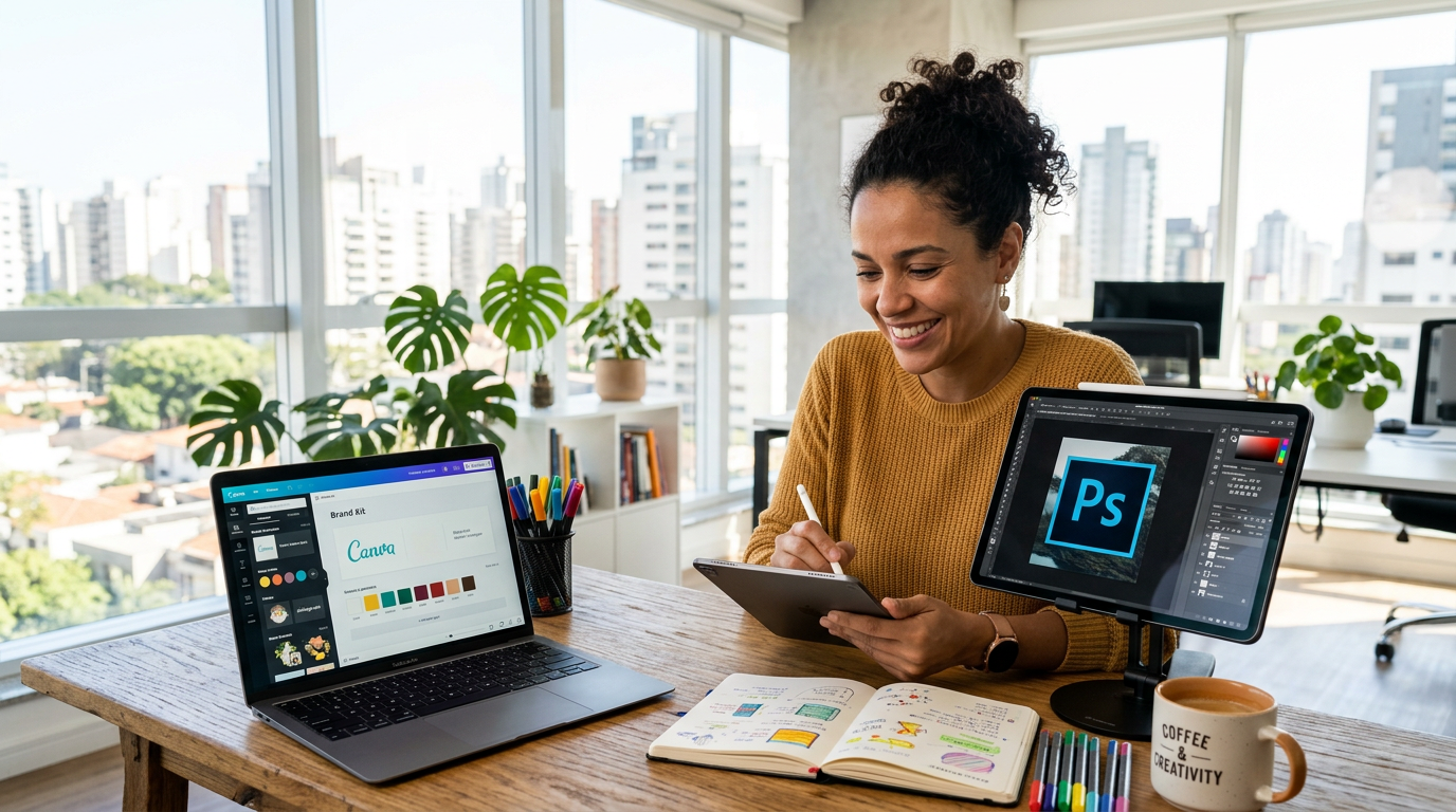 Design Gráfico vs. Canva: Qual Ferramenta Impulsiona Sua Criatividade e Carreira Digital?