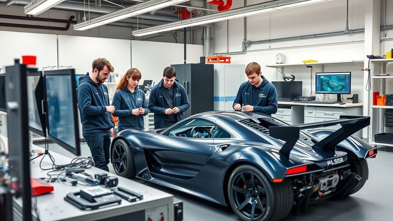 Como Escolas de Engenharia Estão Capacitando Alunos para o Futuro dos Supercarros