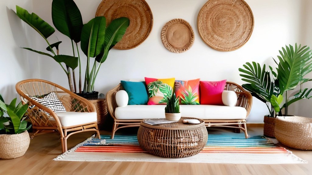 Ideias para transformar sua sala de estar com estilo tropical