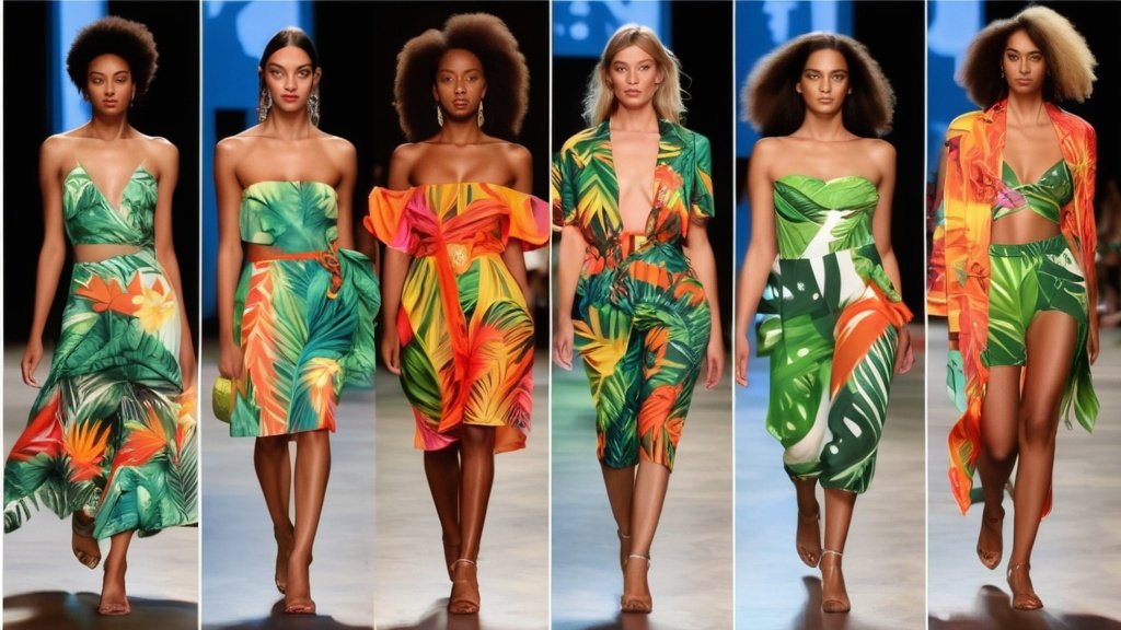 Como a moda tropical está se espalhando pelas passarelas globais