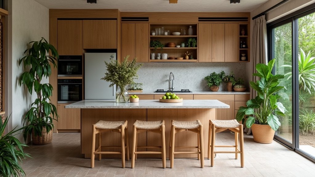 Transforme sua cozinha com uma decoração tropical elegante