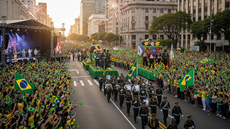 Celebração de Independência: Um Chamado à União e Liberdade