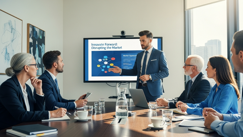 O Poder do Modelo de Pitch Deck: Como Apresentar Seu Negócio de Forma Eficaz