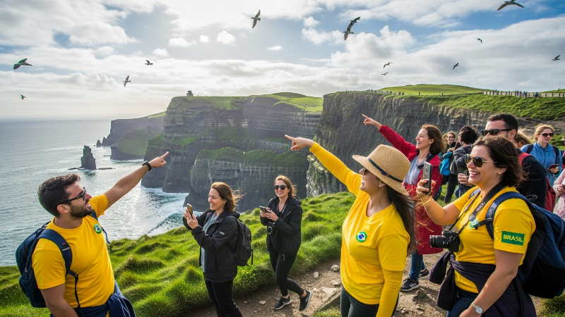 Descobrindo a Beleza Natural da Irlanda: Um Guia para Turistas Brasileiros