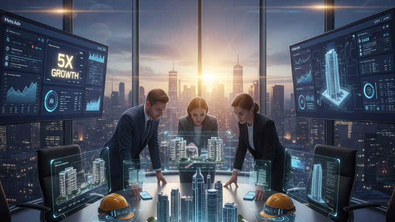 Aumente 5x suas Vendas com Meta Ads Otimizados para Construtoras 2025