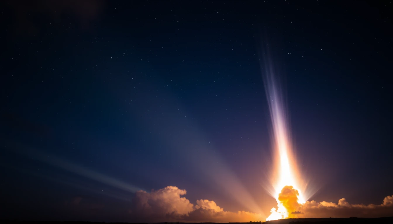 Impacto da Explosão do Starship Cria Espetáculo de Luzes no Céu Noturno