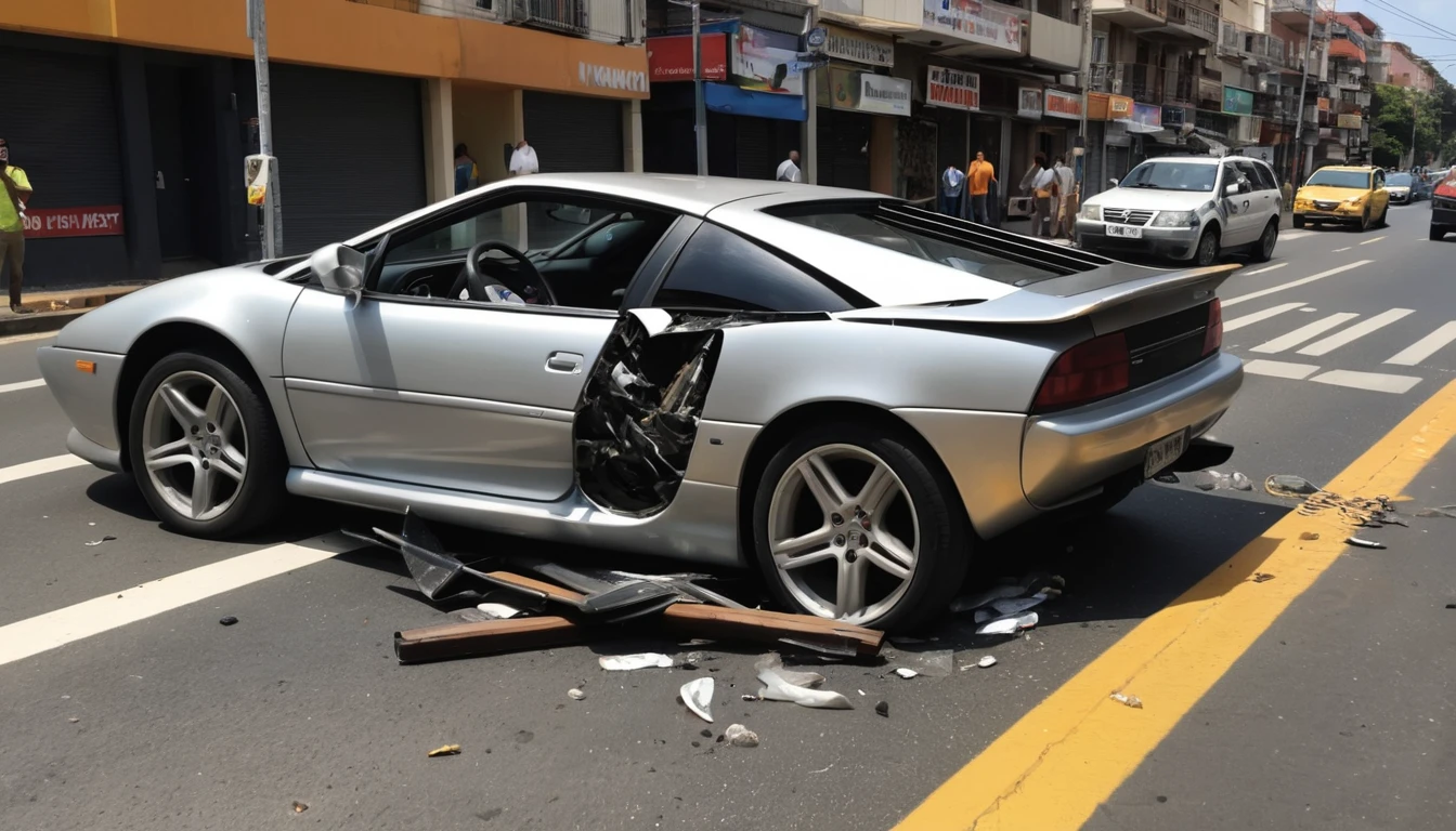 Supercarro Enfrenta Obstáculo Urbano e Gera Debate Sobre Segurança