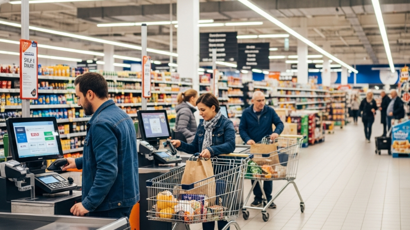 O Futuro das Compras: Por Que as Filas de Autoatendimento Estão se Tornando Mais Longas