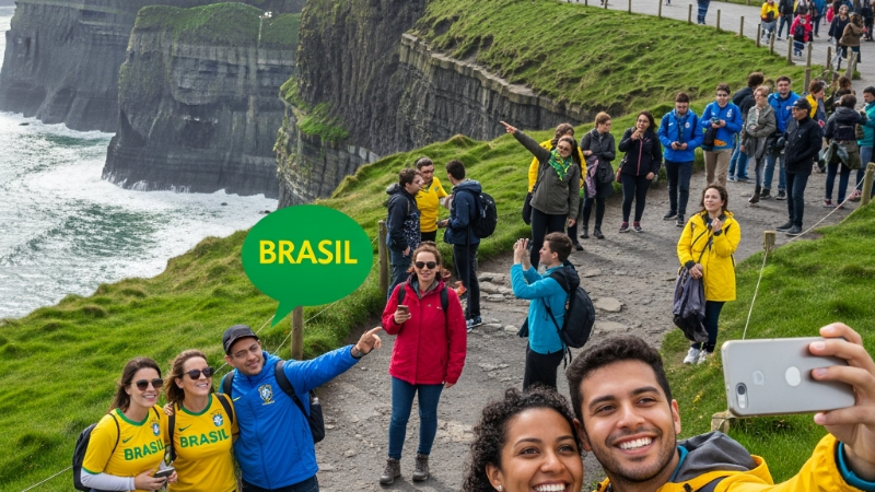 Descobrindo a Beleza Natural da Irlanda: Um Guia para Turistas Brasileiros