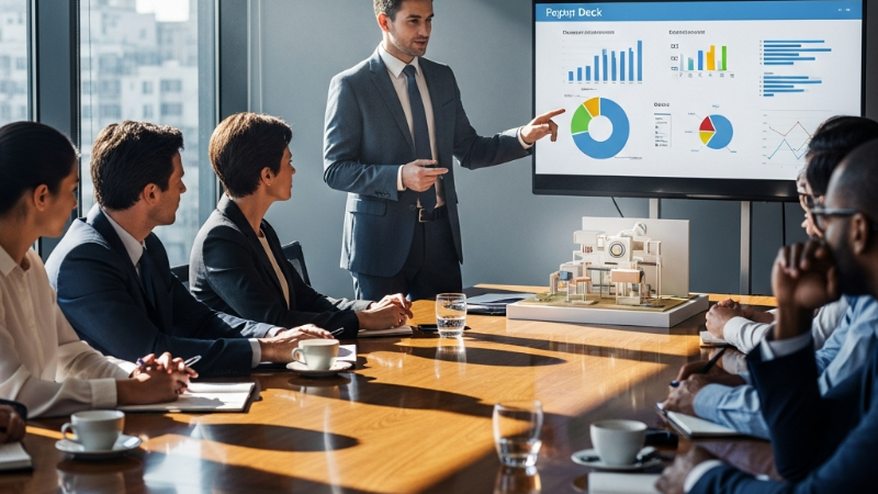 O Poder do Modelo de Pitch Deck: Como Apresentar Seu Negócio de Forma Eficaz