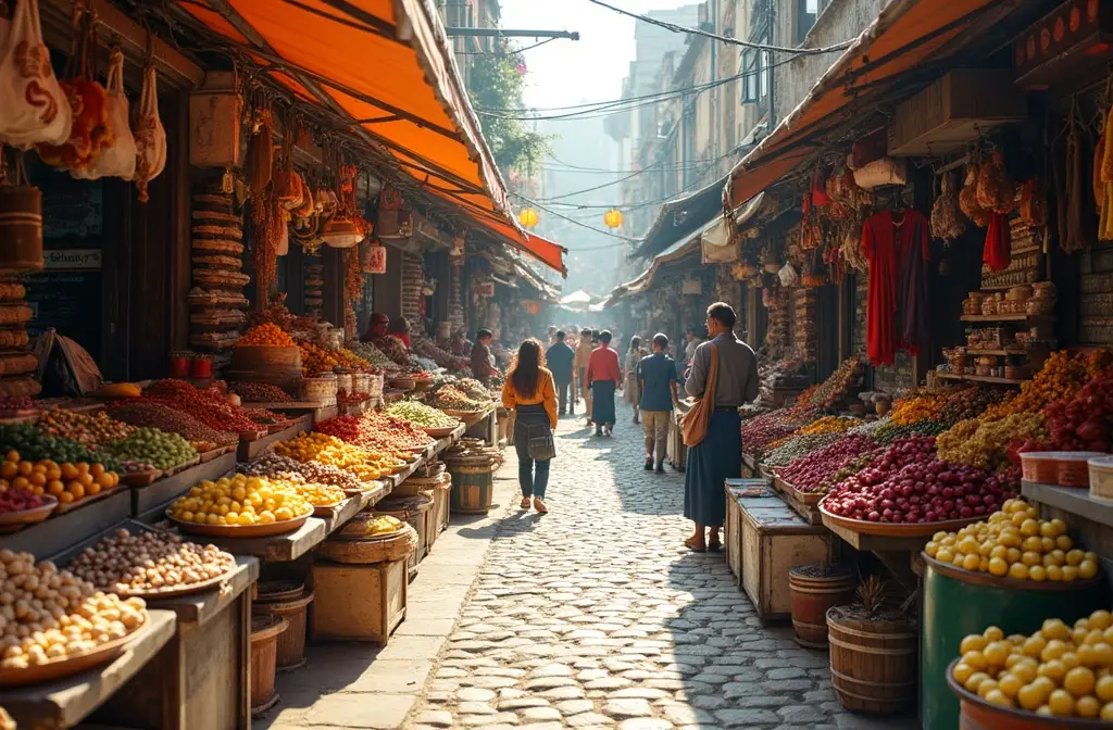 Descubra os Encantos da Gastronomia Local em Mercados ao Redor do Mundo Sob o Brilho do Sol