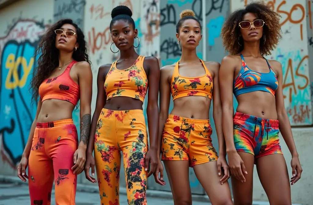 Tendências que Inspiram: Estampas Artísticas e Cores Vibrantes em Looks Atléticos para 2024