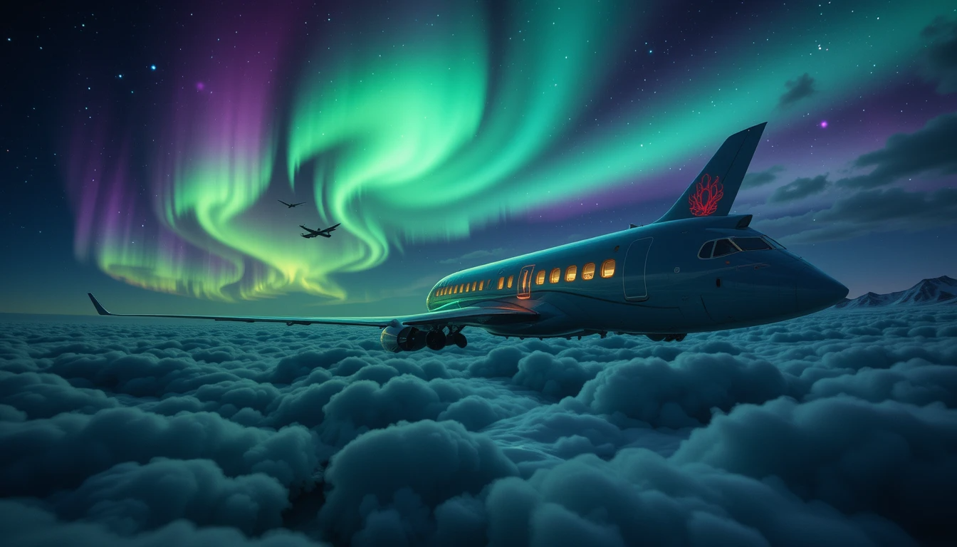 Luxos Inesquecíveis: O Encanto de Voar sob a Aurora Boreal