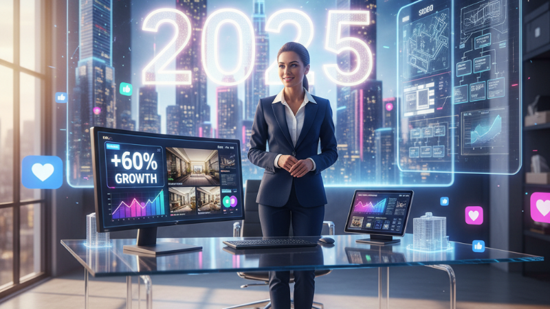 Aumente 60% no Faturamento com Estratégias de Redes Sociais para Corretoras de Imóveis em 2025