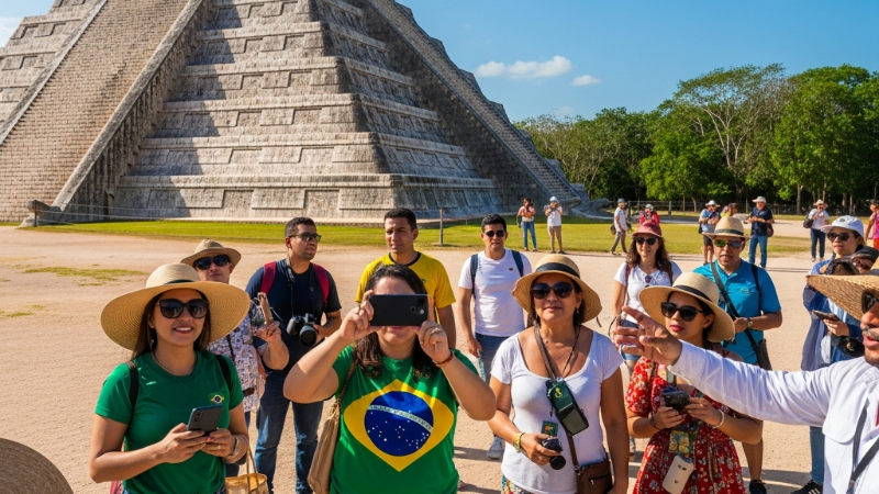 O México: Um Destino de Sonho para Famílias Brasileiras