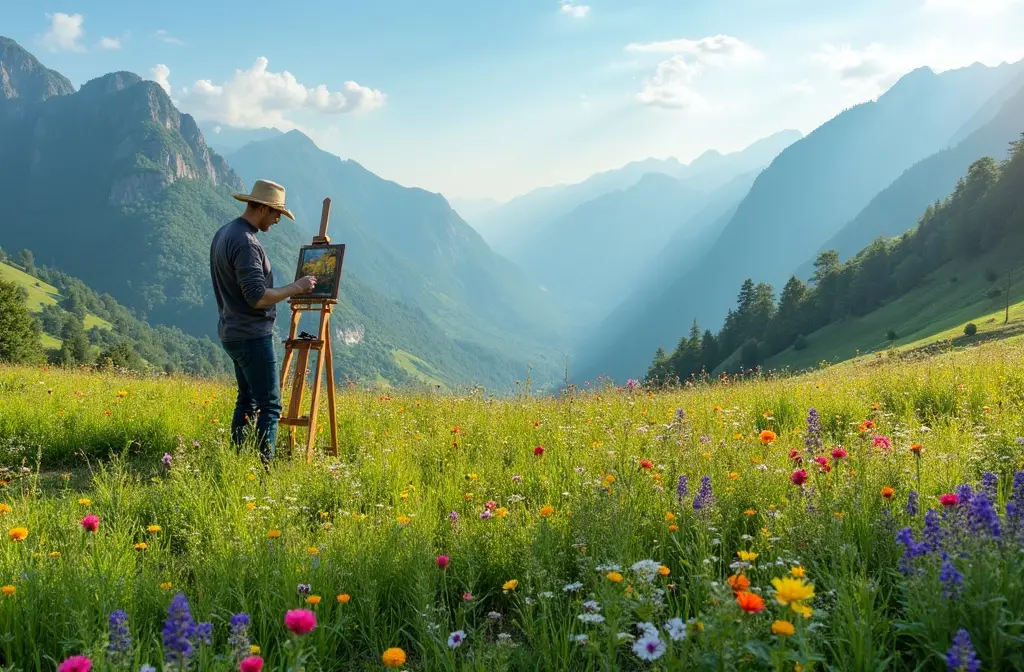 Paisagens de Inspiração: Criações Artísticas ao Ar Livre para Dias Iluminados