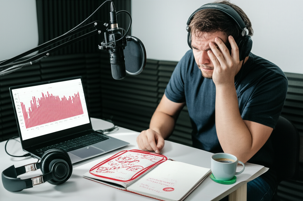 Alerta: 10 Sintomas de que Seu Podcast Está com Problemas (e Como Resolvê-los)