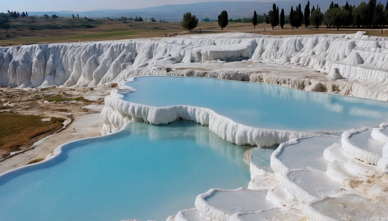 Descubra o Fascinante Castelo de Algodão na Turquia com Piscinas Termais e História Rica