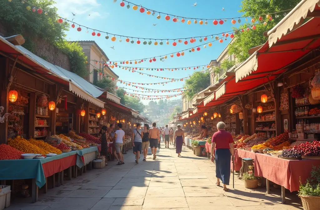 Sabores do Mundo: Explorando o Melhor das Feiras Locais sob o Sol de Verão