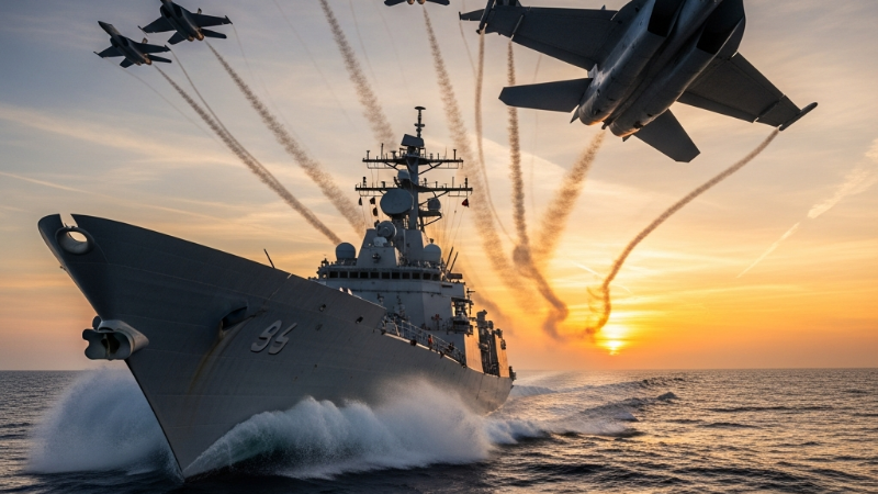 Explorando o Mundo dos Navios de Guerra e Aviões Militares