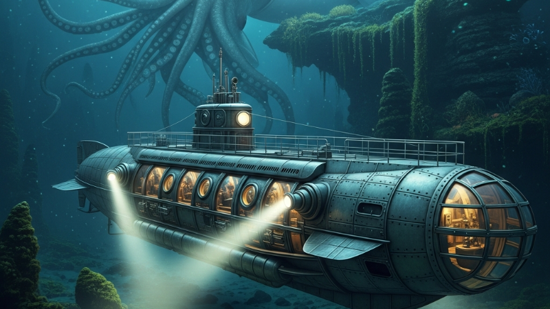 A Viagem Submarina: Uma Análise de Vinte Mil Léguas Submarinas