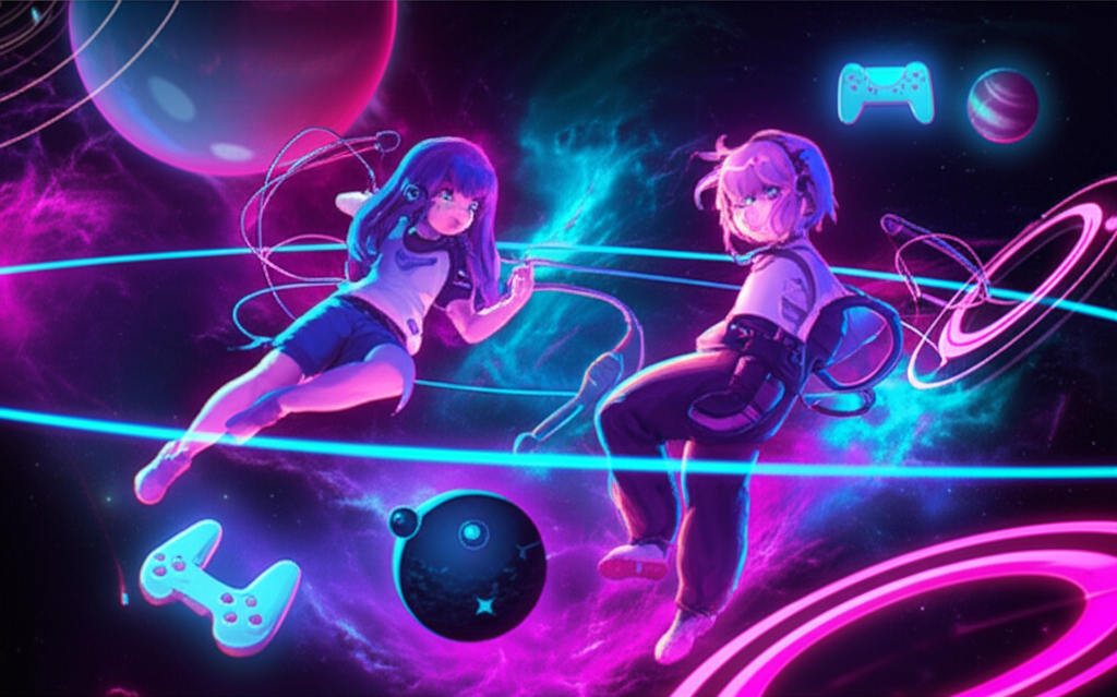 Orbitals: Aventura cooperativa exclusiva do Switch 2 chega em 2026 com visual anos 90