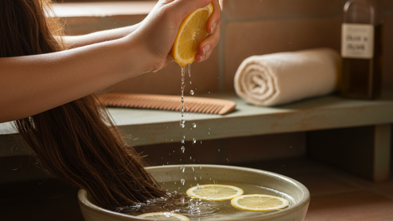 Descubra como água e limão podem revitalizar seu cabelo em casa