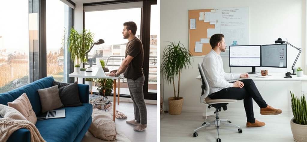 Trabalho Remoto vs. Escritório em Casa: A Análise Completa para Profissionais Digitais