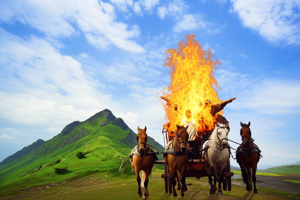 A Ascensão do Fogo: Uma Viagem ao Céu com Elias